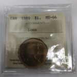 1989 Canada 1-dollar $1 Loon ICCS MS66
