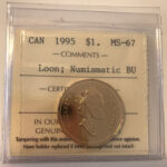 1995 Canada 1-dollar $1 Loon ICCS MS67 NBU