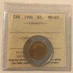 1996 Canada 2-dollar $2 Polar Bear ICCS MS65