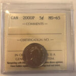 2000P Canada 5-cent ICCS MS65