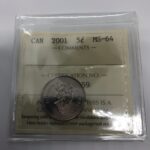2001 Canada 5-Cent ICCS MS-64
