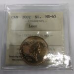 2002 Canada 1-dollar $1 Loon ICCS MS-65