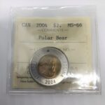 2004 Canada 2-dollar $2 Polar Bear ICCS MS66
