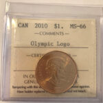 2010 Canada 1-dollar $1 Loon ICCS MS66 Olympic Logo