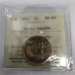 2011 Canada 1-dollar $1 Parks ICCS MS65
