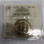 2011 Canada 1-dollar $1 Parks ICCS MS66