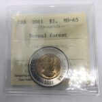 2011 Canada 2-dollar $2 Boreal Forest ICCS MS65