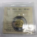 2013 Canada 2-dollar $2 Polar BearICCS MS62