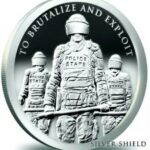 2015 Silver Shield Slave Police BU Silver 1oz Round