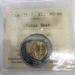 2017 Canada 2-dollar $2 Polar Bear ICCS MS66