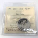 2017-Caribou Canada 25-Cent ICCS MS-66