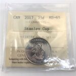 2017-Stanley Cup Canada 25-Cent ICCS MS-65