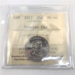 2017-Stanley Cup Canada 25-Cent ICCS MS-66