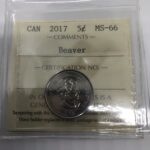 2017 Canada 5-Cent ICCS MS-66