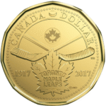 2017 Canada $1 1-dollar BU 100th Anniversary Maple Leafs