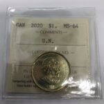 2020 Canada 1-dollar $1 U.N. Charter ICCS MS64