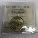 2020 Canada 1-dollar $1 U.N. Charter ICCS MS64 Colored Coin