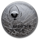 2020 Australia $1 Redback Spider BU Silver 1oz Coin