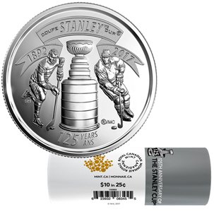 2017 Canada 25-cent Special Wrap Roll - Stanley Cup