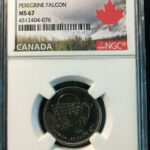 2011 Canada 25-cent NGC MS-67 Peregrine Falcon