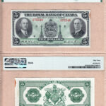 1935 $5 Royal Bank of Canada AU-53 banknote - Small Signatures