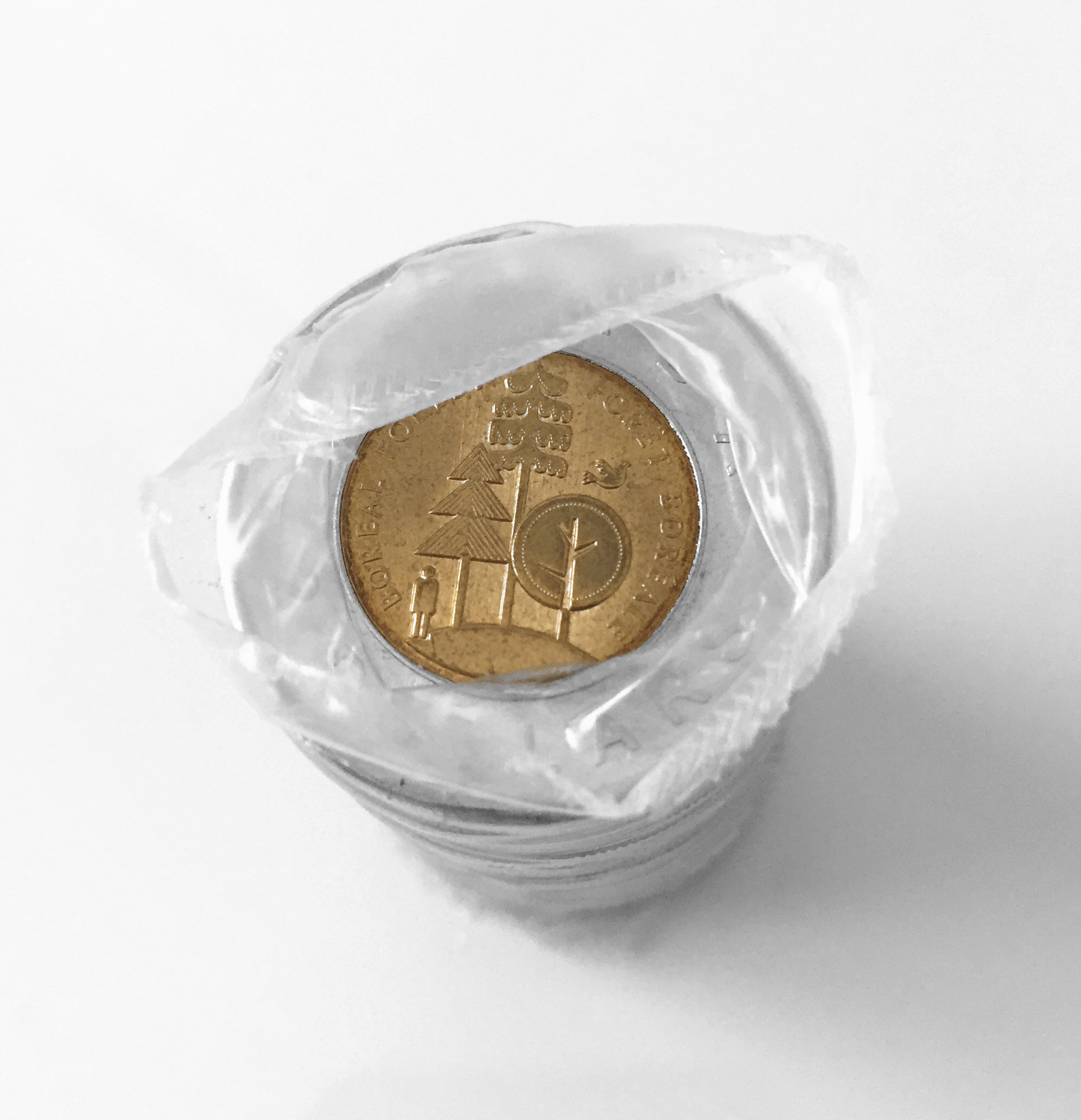 2011 Canada $2 2-dollar Original Roll - Boreal Forest