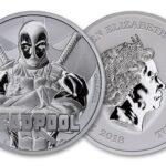 2018 Deadpool BU Silver 1oz Round | Marvel Series