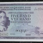 South Africa Five Rand TW De Jongh F224 206340 UNC