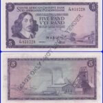 South Africa Five Rand TW De Jongh F78 831028 Circulated Condition