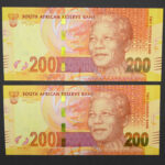2012 South Africa Mandela Two Hundred Rand AA Prefix UNC