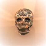 Monarch Hand Poured Rose Sugar 2oz Silver Skull