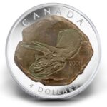2008 $4 Canada Tricerotops Fossils of Canada Series Fine Silver Coin