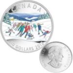 2014 $10 Winter Scene 1oz 0.999 Fine Silver Coin