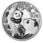 2021 元10 YUAN CHINESE PANDA 0.999 1OZ FINE SILVER
