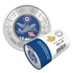 2024 Canada $2 2-dollar 100th Anniv. Air Force Special Wrap Roll (Color)