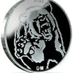 2013 Bull & Bear 1oz Fine Silver Round - may have toning or milk spots