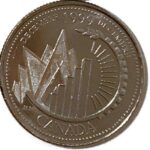 1999 Canada Millenium 25-cent UNC Quarter - DECEMBER