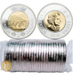 2014 Canada $2 2-dollar Polar Bear Original Roll