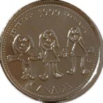 1 x 1999 Canada Millenium 25 cent UNC Quarter - SEPTEMBER