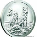 1 x BU 2015 SILVER SHIELD AWARE AND PREPARED 1oz Silver Round