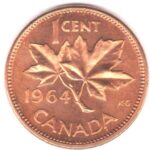 1964 Canada 1-Cent - BU RED