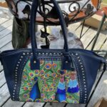 Sharif ladies genuine leather Handpainted handbag - New. Never Been Used - Tote