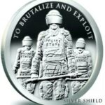 1 x BU 2015 SILVER SHIELD SLAVE POLICE 1oz Silver Round