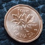 1983 Canada 1-Cent - BU RED Far Beads