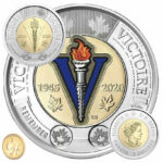 2020 Canada $2 2-dollar WWII 75th Anniversary - 2 BU Coins Color & NC